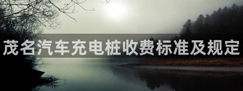 威廉和澳门区别解析：茂名汽车充电桩收费标准及规定