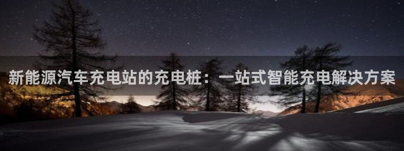 威廉希尔大小球对应水位：新能源汽车充电站的充电桩：一站式智能充电解决方案