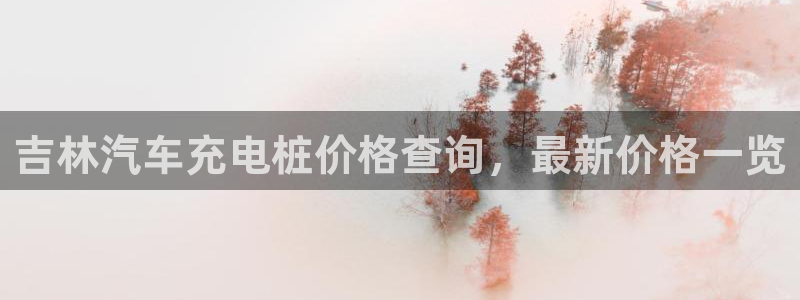 威廉指数详解：吉林汽车充电桩价格查询，最新价格一览
