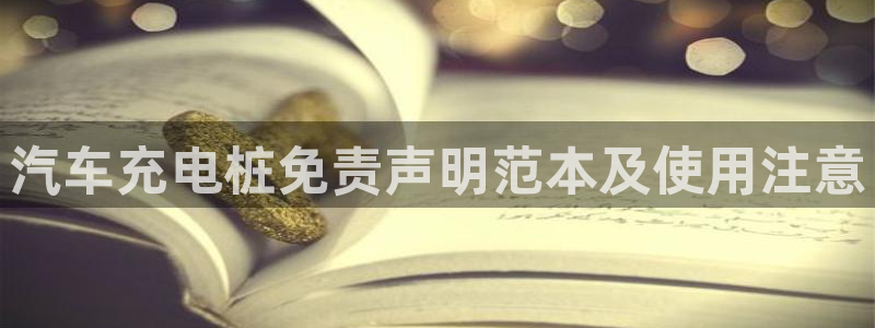 威廉希尔WilliamHill官方网站：汽车充电桩免责声明范本及使用注意