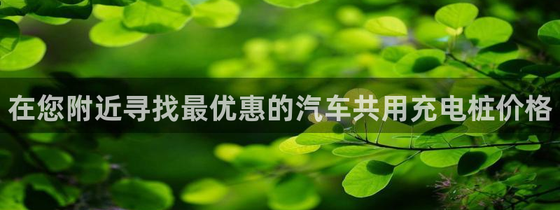 威廉体育官方app下载安卓：在您附近寻找最优惠的汽车共用充电桩价格