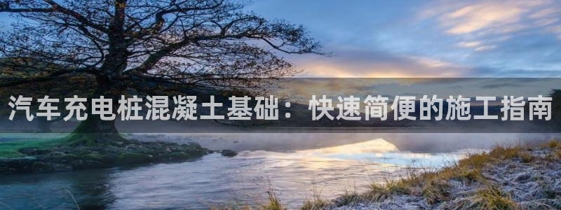 国内威廉希尔平台是真的吗：汽车充电桩混凝土基础：快速简便的施工指南