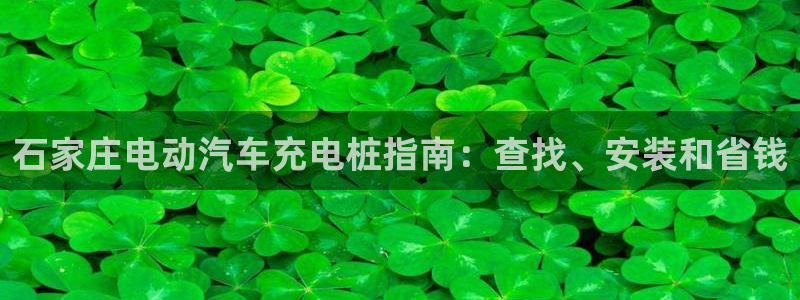 威廉希尔对比立博：石家庄电动汽车充电桩指南：查找、安装和省钱