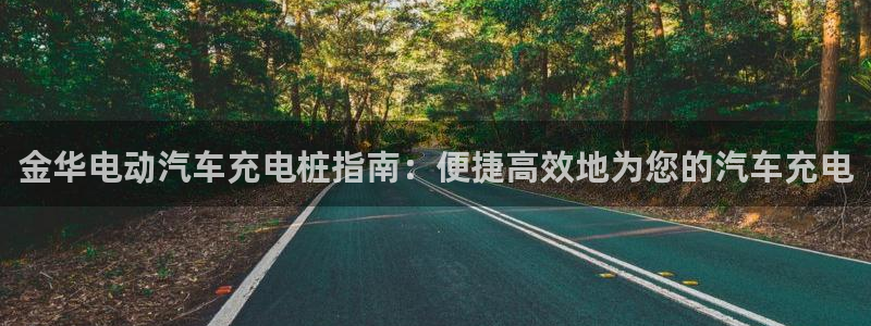 威廉希尔国内打开网址：金华电动汽车充电桩指南：便捷高效地为您的汽车充电