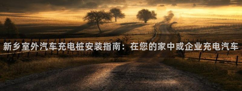 足球威廉app：新乡室外汽车充电桩安装指南：在您的家中或企业充电汽车