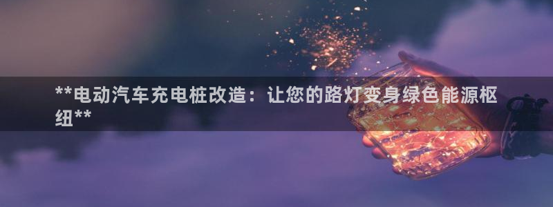 威廉看球：**电动汽车充电桩改造：让您的路灯变身绿色能源枢
纽**