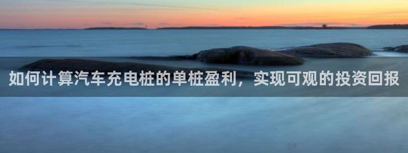 威廉体育官方：如何计算汽车充电桩的单桩盈利，实现可观的投资回报