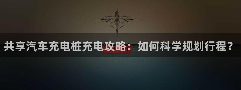 威廉希尔与int对比分析：共享汽车充电桩充电攻略：如何科学规划行程？