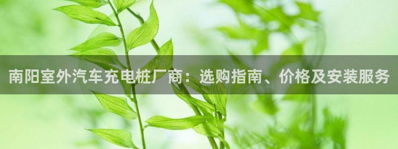威廉希尔平局规律：南阳室外汽车充电桩厂商：选购指南、价格及安装服务