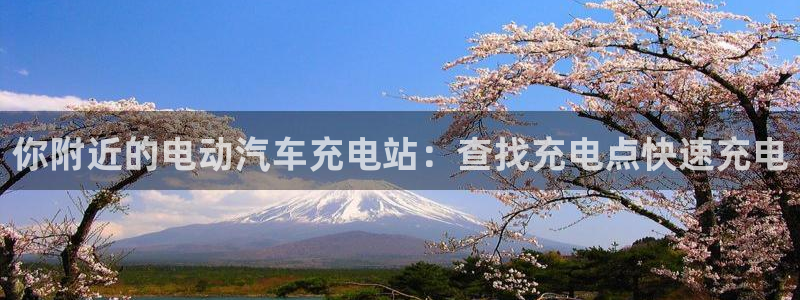 威廉指数怎么使用：你附近的电动汽车充电站：查找充电点快速充电